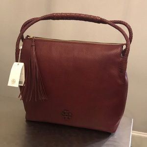 Tory Burch Taylor Hobo Imperial Garnet New